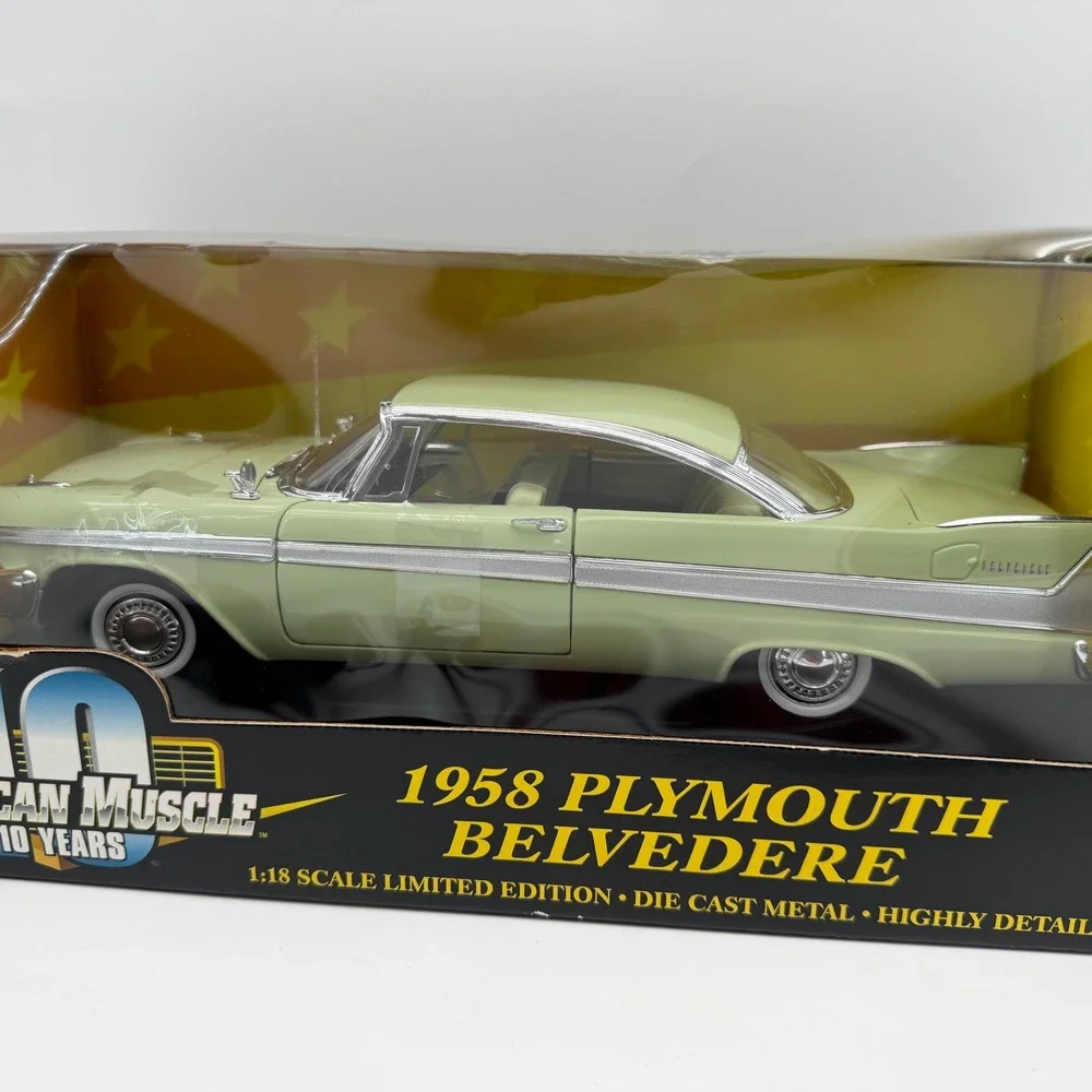 ERTL 1958 Plymouth Belvedere Pistachio American Muscle Limited Edition 1:18